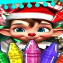 Christmas Elves Coloring Game 6 christmas elves coloring game 1