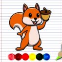 Squirrel Coloring Adventure 9 squirrel coloring adventure 1